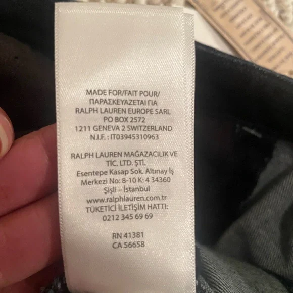 New With Tags | Ralph Lauren Indigo Blue Denim Knee Length Pencil Skirt | Size 6 - Picture 7 of 11